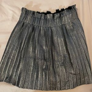 Zara silver glitter skirt